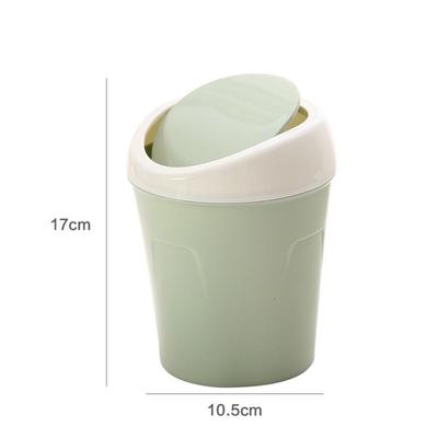 Plastic Trash Can Small Wastebasket Creative Storage Box  Bedroom Bathroom Office Dorms