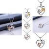 Stylish Animal Themed Heart Shaped Necklace For Girls Perfect Gift For Lovers