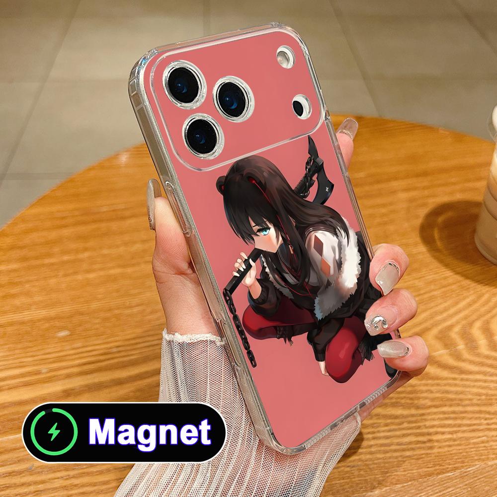 

Arknights Zima Прозрачный ТПУ Magsafe Чехол для Мобильного Телефона для iPhone 17 16 15 14 13 12 11 Air Pro Max Plus Mini Цветной Чехол iPhone 11 Pro Max