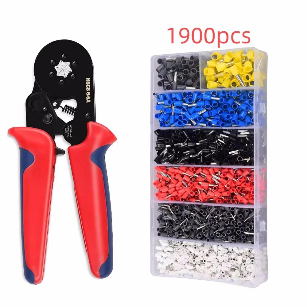 

Клещи для обжима клемм проводов регулируемые клещи для зачистки проводов с храповым механизмом D1 инструмент для обжима разъемов проводов HSC8 6-4A 6-6A