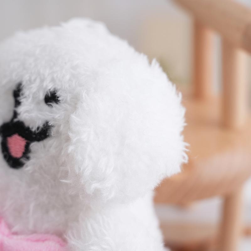 Love Dog Bow Tie Dog Puppy Plush Toy Doll Pendant Cute Dog Doll Keychain