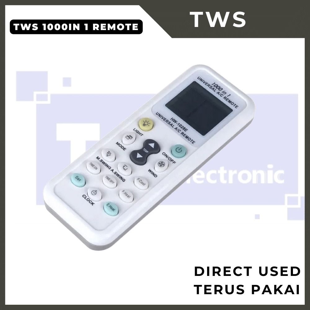 Universal Compatibility TWS 1000 IN 1 Universal Remote Control  Air Conditioner Control