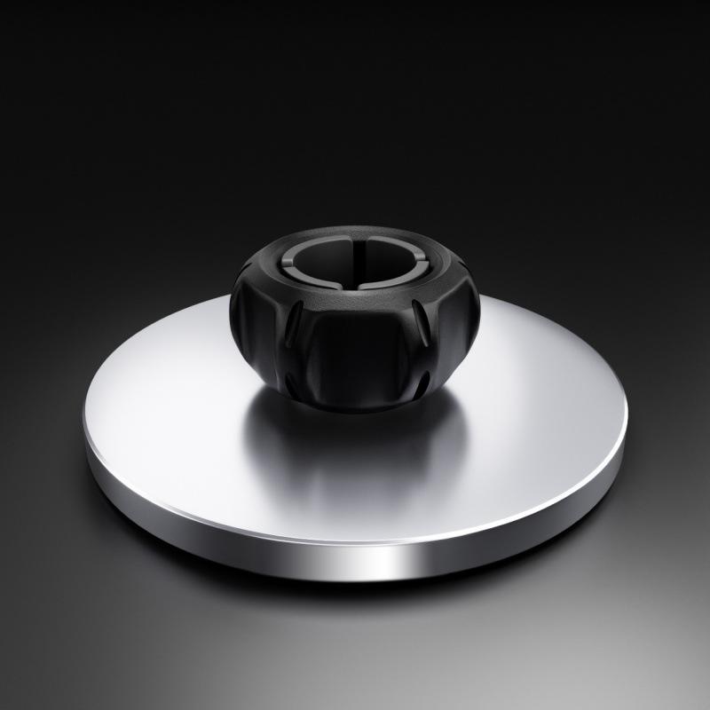 17mm Ball Head Phone Mount with Magnetic Suction Cup and Aluminum Connector for Car.