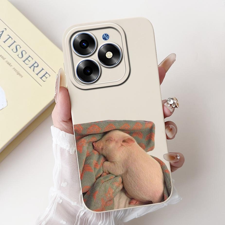 For Tecno Spark 20C Case Spark20 Pro KJ6 Cute Animals Carton Cover Soft TPU Phone Case For Tecno Spark 20 Pro Plus Spark20 Shell