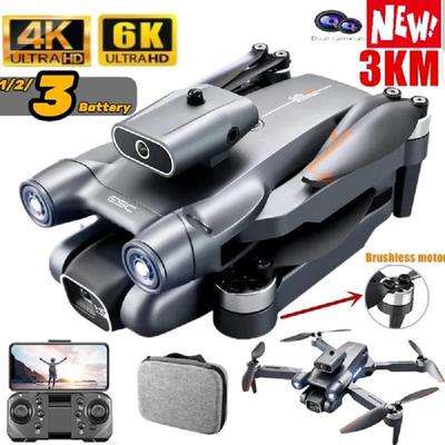 S1S Drone 4K/6K profesjonalne drony fotograficzne HD podwójny aparat WIFI FPV unikanie przeszkód bezszczotkowy silnik składany helikopter RC Quadcopter zabawka