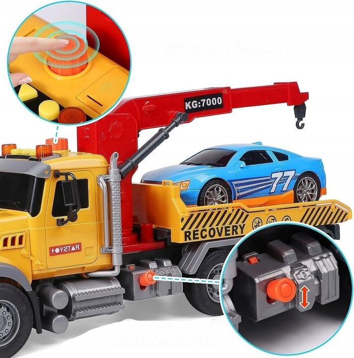 Auto Laweta Tir Pomoc Drogowa Napęd Dźwięki Światła Cars Auta Wheels Xxl