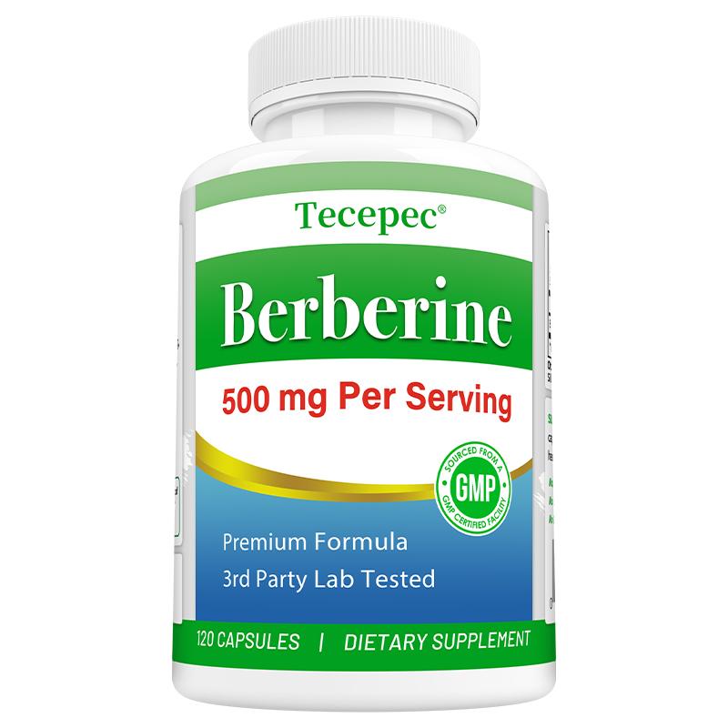 

Berberine Dietary Supplement, 500 Mg Per Serving, 120 Capsules Per Bottle 120 Capsules