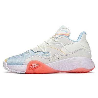 Sementboble 1.0 Sklisikre Slitesterke Støtdempende Lavsko Basketballsko Herre Sneakers Blå Grå Rød 912121608S-3