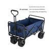 Foldable Outdoor Four-Wheel Trolley Cart for Camping and Shopping