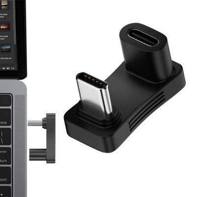 Stecker Schnellladeadapter Rechtwinkliger Konverter 90 Grad USB C Verlängerung 2 in 1 USB C Adapter