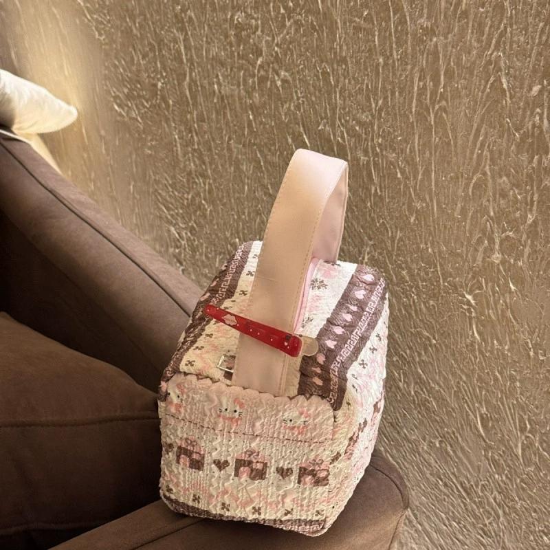 

Милая дорожная косметичка большой вместимости для хранения помады, женская сумка-органайзер для наборов для макияжа, кошелек, пенал, сумка-мешочек