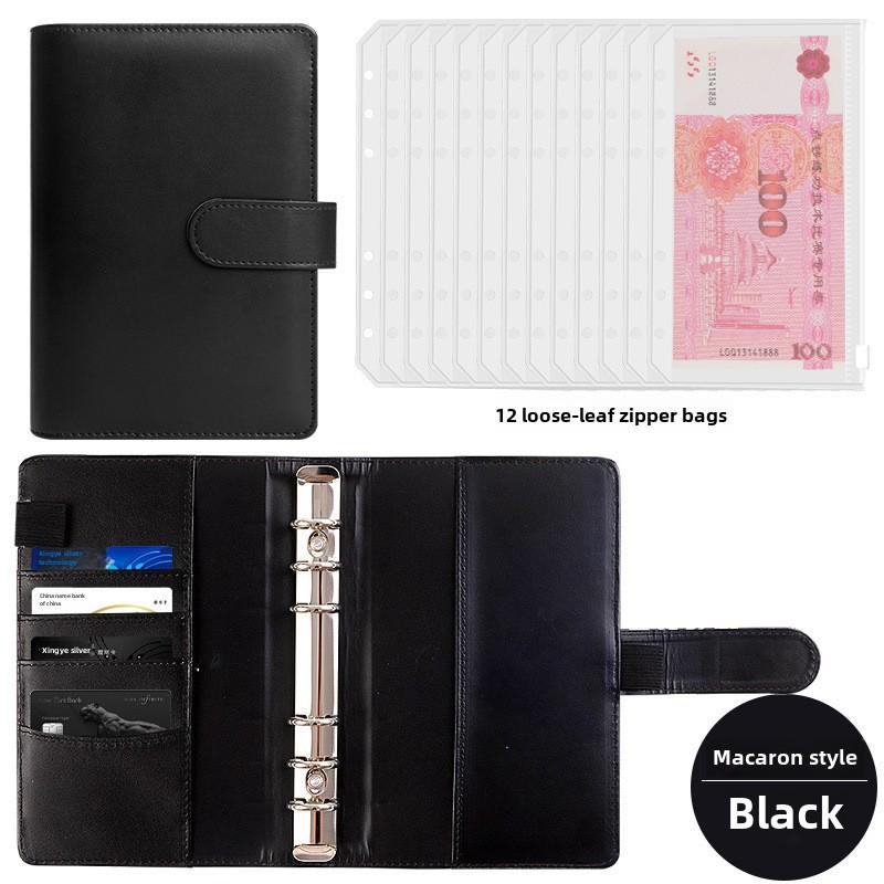 "Large Capacity Cash Deposit Book: Family Finance Management, Loose-Leaf Handbook and Bill Storage Bag"