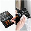 Portable Acrylic Desktop Message Board Vertical with Metal Bracket Drawing Board DIY Desktop Stand Office Home Desktop Ornament