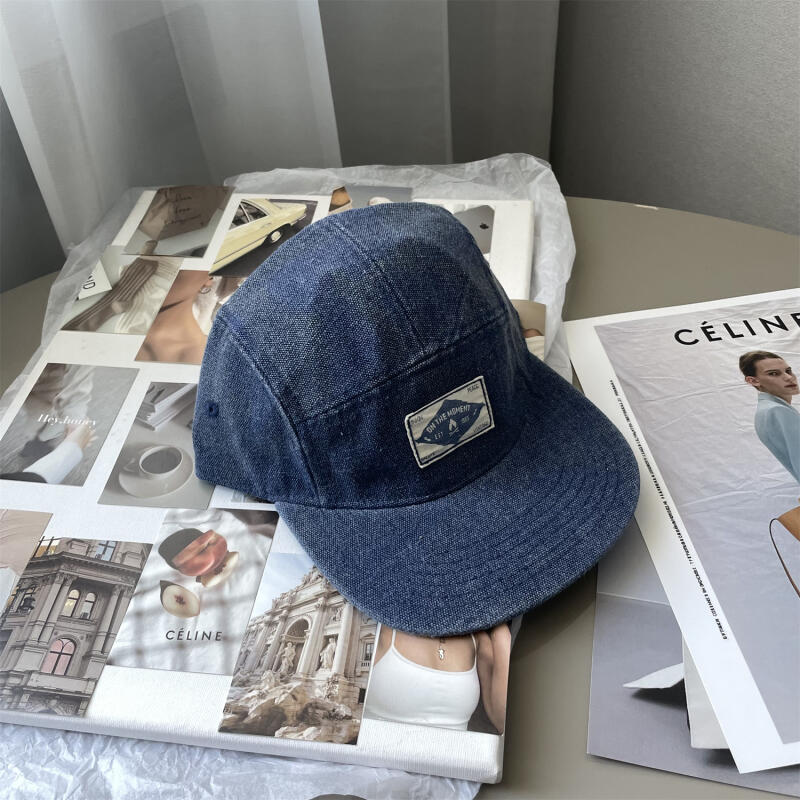 On the Moment Outdoor Washed Denim Camp Cap C3 Navy