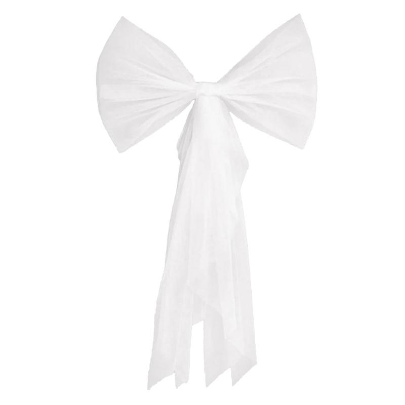 

Изысканные свадебные тюлевые фаты с жемчугом, бантами, декоративные фаты, вышитые фаты, свадебное украшение для головы для женщин 1 белый