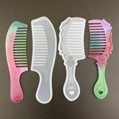 UV Resin Silicone Comb Mold Epoxy Resin Molds for DIY Craft Making Tools