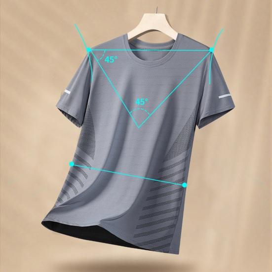 Summer Men Top Mesh Short Sleeves O Neck Loose Casual Pullover Daily Sport T-shirt
