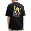 Fila Original Small Stone Flower Casual Comfortable Fashion Short Sleeve T-Shirt Unisex Tops Black F51M529115F-BK