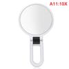 Beauty Double-Sided Mirror Magnifying Round Mirror Makeup Mirror Folding Portable Mirror Handle Mirror