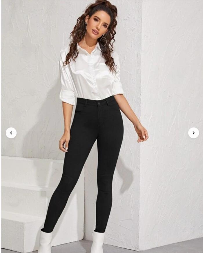 2021 Spring & Autumn Women's High Waist Stretch Jeans - European/American Style