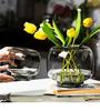 Elegant Large Glass Vase - Luxury Home Decor for Living Room Desktop