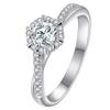 CopperWedding Trend Women Rings Brilliant Cubic Zirconia Temperament Elegant Lady Rings Engagement Band Jewelry