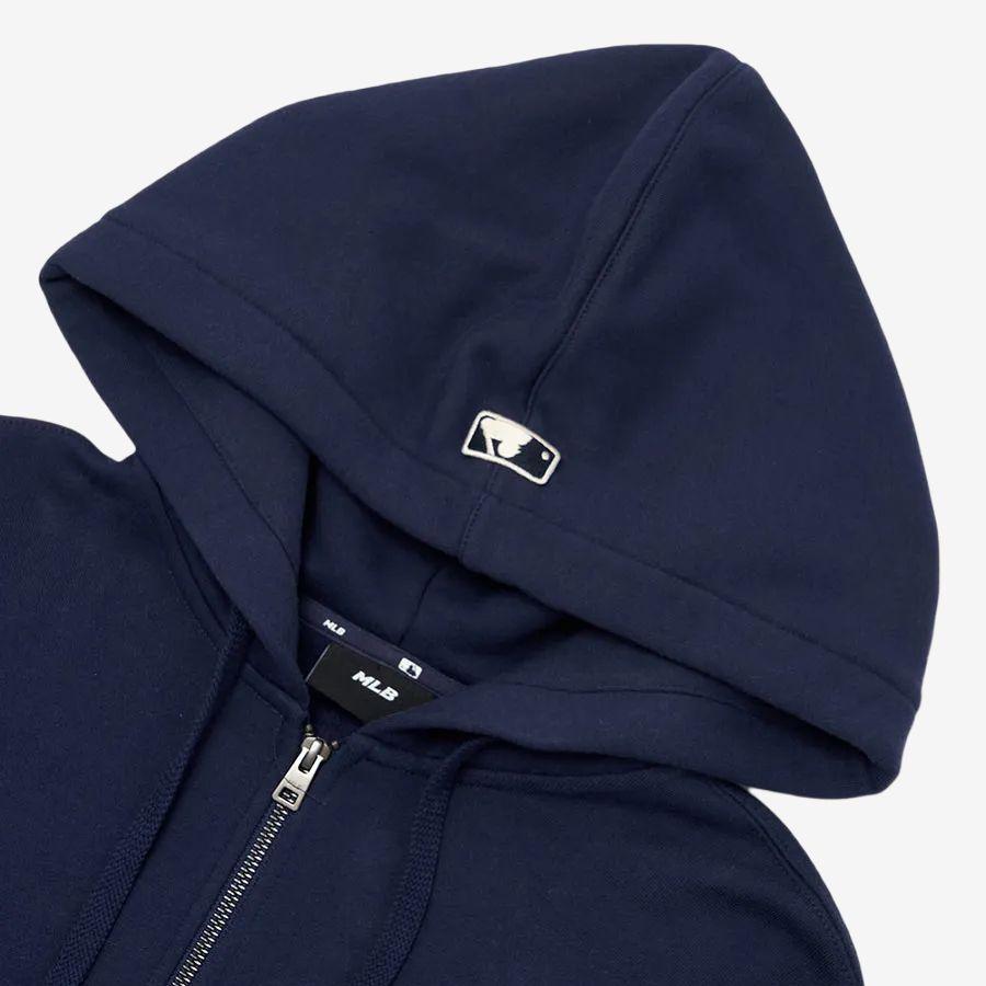 MLB Detroit Tigers Logo Print Hooded Zip Jacket Men Jackets Blue 3ATRB0426-46NYD