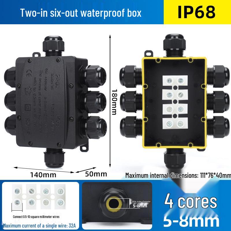 IP68 Waterproof Outdoor Junction Box with Terminals for Street Lights