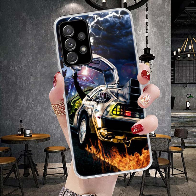 Back To The Future Time Machine Soft Phone Case For Samsung Galaxy A13 A14 A15 A16 A17 A53 A54 A55 A56 A57 A33 A34 A35 A36 A37 A