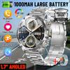 New Military Sports Smart Watch 1000mAh Battery 5ATM Waterproof LED Flashlight Fitness trackr Smartwatch Men