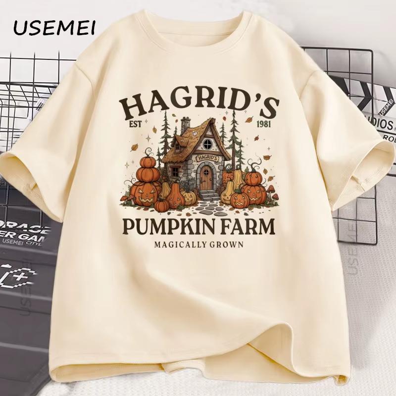 Fall Season Tshirt Autumn Pumpkin Retro Fall Vibes T Shirt Fall Girl Pumpkin Printed Tshirt Causal Cotton Short Sleeve Tees