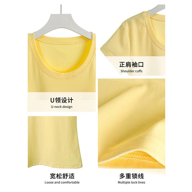 Special design sense niche pure desire round neck slim-fitting short-sleeved T-shirt women's summer new waist and thin top tide