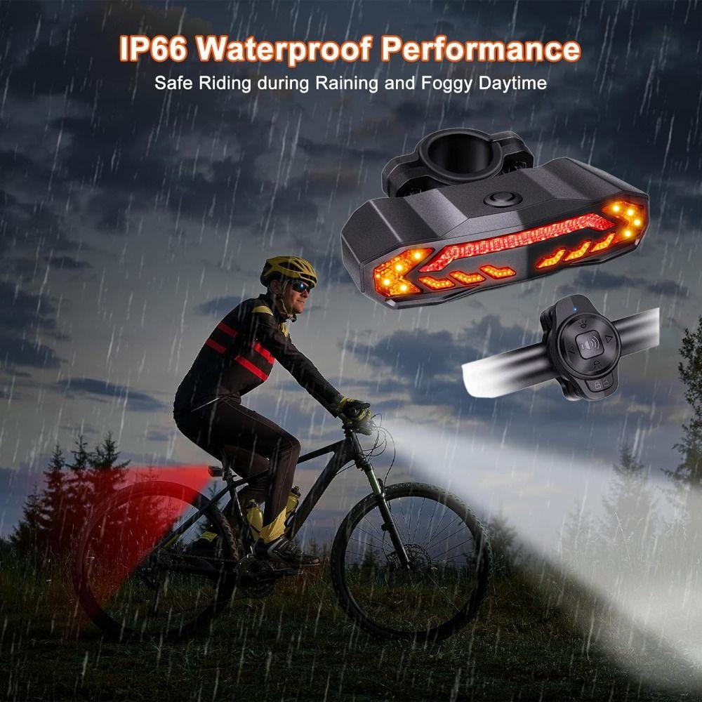 Со стоп-сигналами умный велосипедный задний фонарь противоугонный предупреждающий велосипедный фонарь задний фонарь