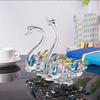Creative Swan Statue Elegant Crystal Desktop Ornaments Crystal Swan Figurine  Home Decoration