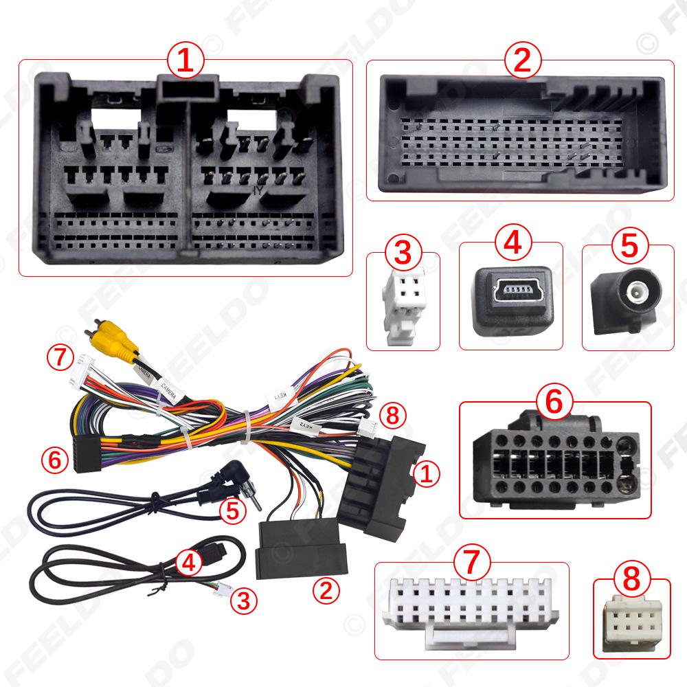 18-21 Ford Fiesta Focus Edge Transit Large Screen Navigation Wiring Kit