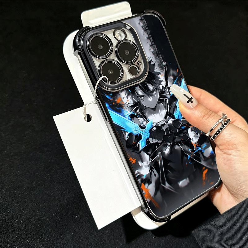 Sword Art Online Kirito Plating Phone Case For Xiaomi Poco X5 X6 X7 X8 Pro Max F8 Ultra F7 M8 M7 M5S Redmi 15C 15 14C 13C 13 X3