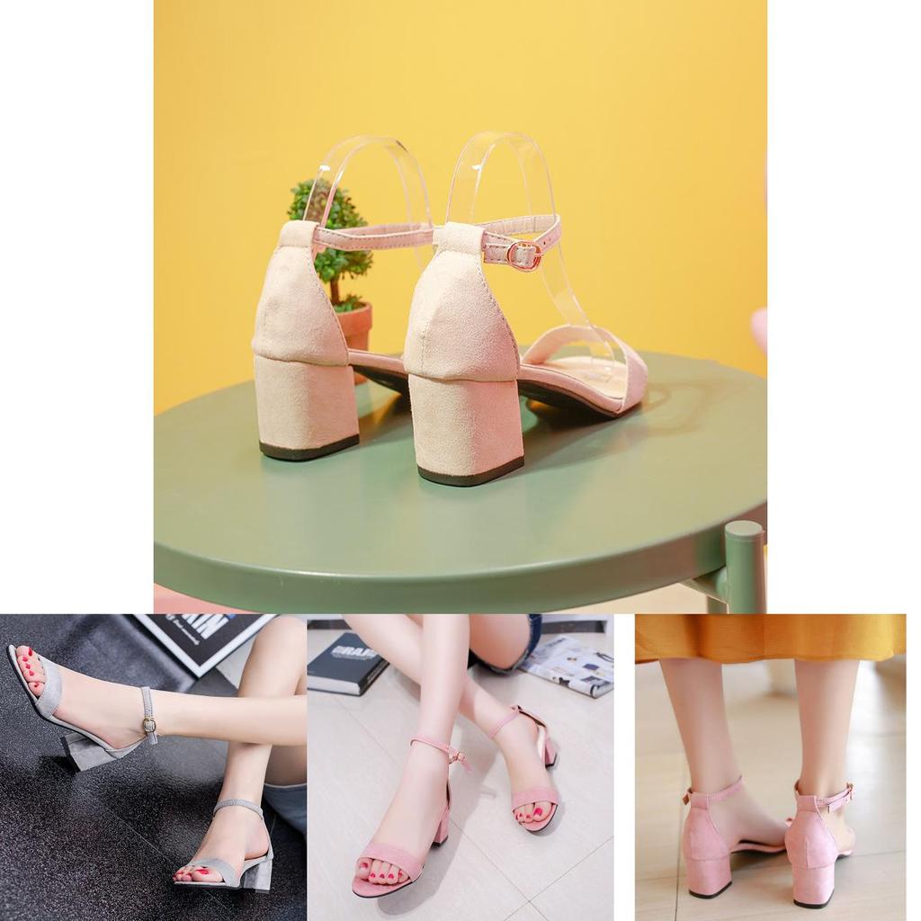 Premium Quality New Summer Women Sandals Open Toe Flip Flops Thick Heel Korean Style Gladiator For Effortless Style