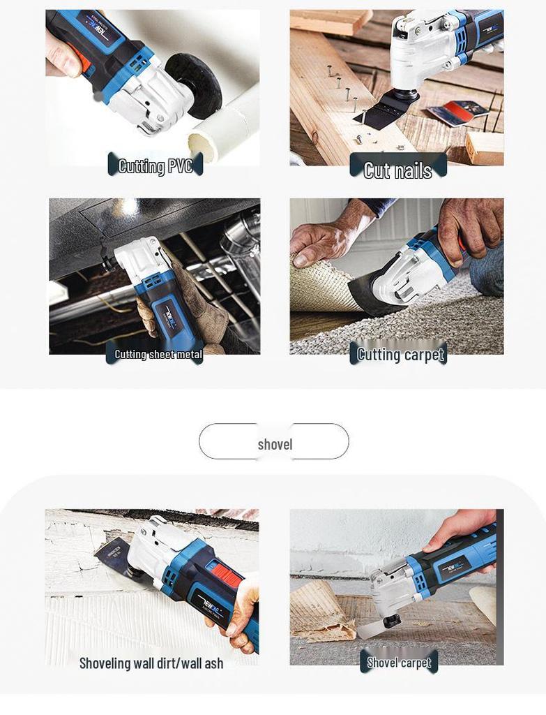 Multifunctional Electric Edge Trimmer & Angle Grinder Adapter: Converts to Cutting Machine, Electric Shovel, and Woodworking Tool Set.