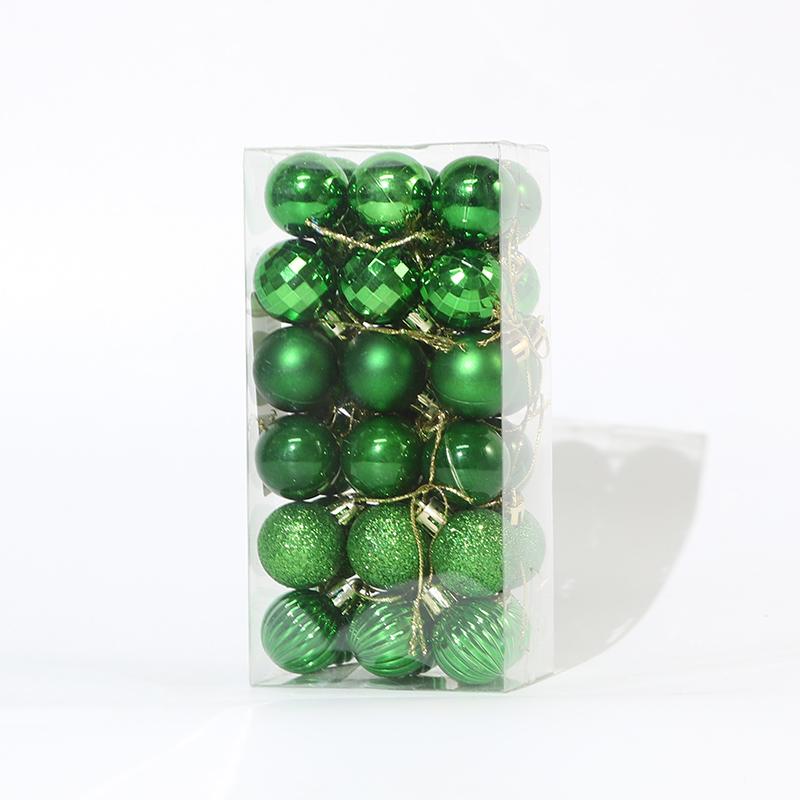 1 Box Weihnachtskugeln Christbaumschmuck Kugel Weihnachten Hängende Baumanhänger Heimpartydeko 2025 Neujahrsgeschenk Noel Navidad