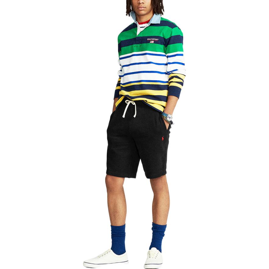 Polo Ralph Lauren SS22 Logo Embroidered Straight Leg Sports Casual Shorts Men shorts Black 710790292-001