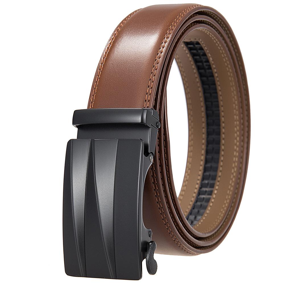 Premium Sense, Business Men'S Belt Automatic Buckle Belt, Two-Layer Cowhide Belt Ly36-21728-1