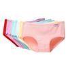 3Pcs/Set Women Cotton Briefs Solid Color Panties Comfortable Mid Rise Underpants Breathable Daily Girls Underwear