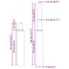 Office Chair Gas Lift Cylinder Chrome 307 447 Mm Iron