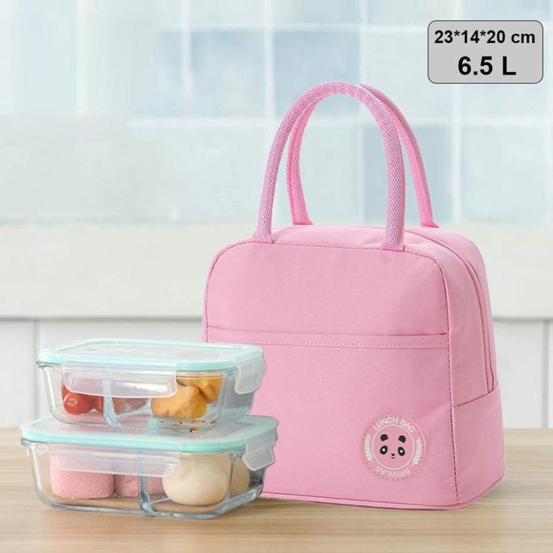 Lunch Bag Handle Insulation Cooler Tote For Women Kid Lunch Box Picnic Travel Easy to Carry Food Storage Breakfast Thermal Food Bags Practical Use