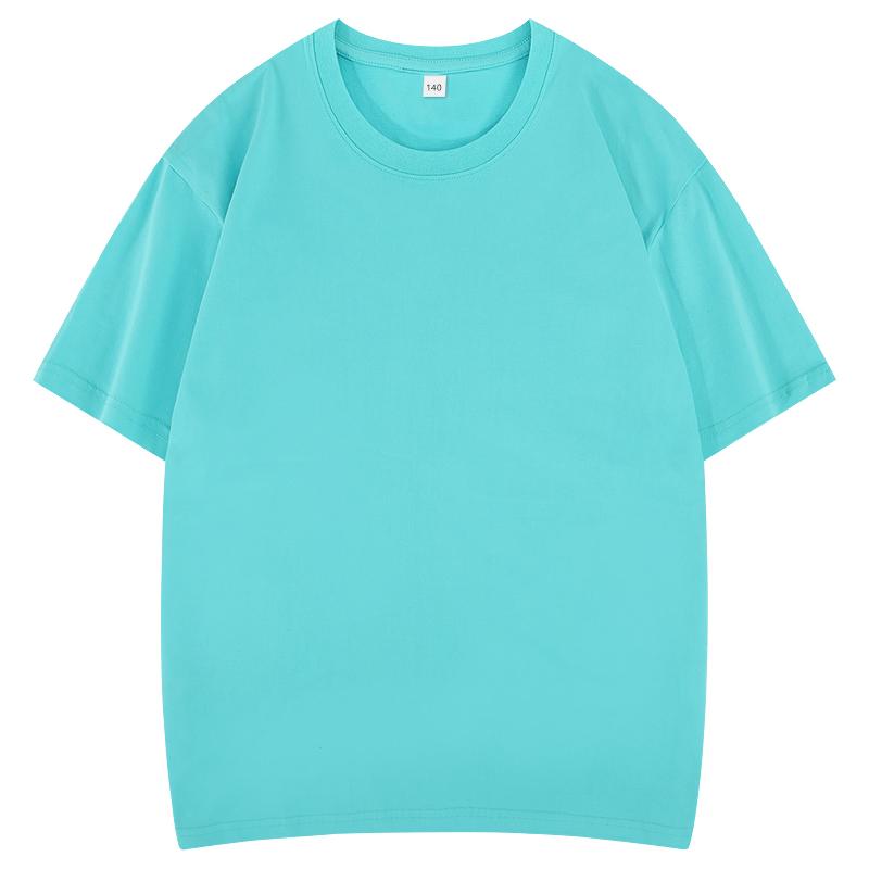 2026 Hot Sale Kids 100% Cotton Solid Color Round Neck T-Shirt - Soft & Comfy Basic Tee KXINKIDT