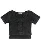 WEGO Vintage Short Sleeve Girly Korean Casual Perfect Gift for Spring and Size Sumikuro Women's Lace-Up T-Shirt, Style, Top, Summer, F,