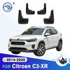 4PCS Car Mudguards for Citroen C3-XR 2014- 2018  Mudflaps Fender Mud Flap Splash Guards Cover Wheel Accessories