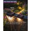 Solar Deck Lights Outdoor, Fence Light Waterproof Led Lights for Outdoor Stairs, Step, Yard,Patio Decor Garden Illumination - 6 Pack