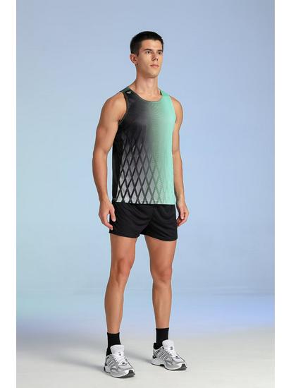 

Мужской тренировочный комплект для марафона - Жилет и шорты для длинных/коротких дистанций, вступительных экзаменов для студентов или командной формы XL