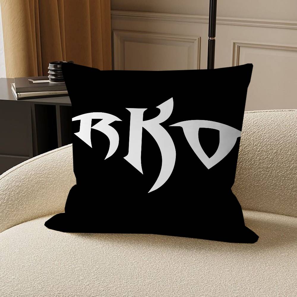 LOGO RKO Pillowcase Toon Gift Cushion Cover Bedroom Home Sofa Chair Seat Decor Pillow Case